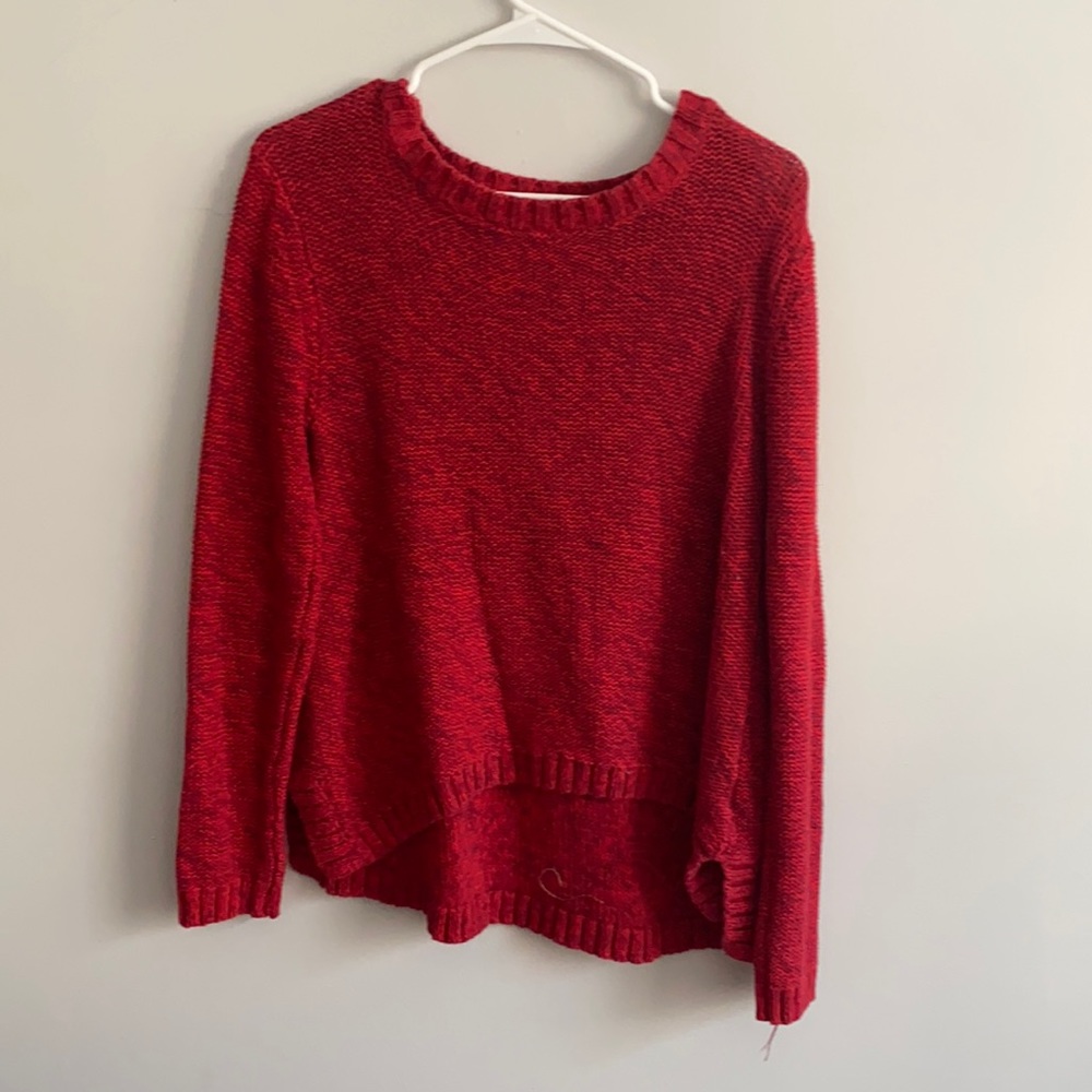Red old navy knit sweater